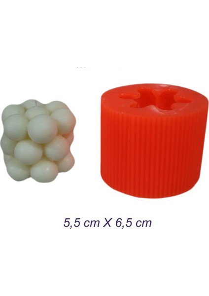 Silikon Mum Kalıbı Bubble Model 5.5 x 6.5 cm