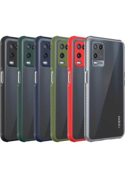 Oppo A54 Kılıf Kamera ve Köşe Korumalı Aircolor Kapak - Lacivert fırsatları