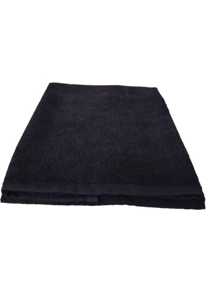 Boya Tutmayan Mikrofiber El Yüz Spor Kuaför Havlusu 50 x 90 cm. Siyah