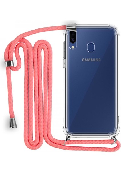 Ip Askılı Tank Şeffaf Kılıf Samsung Galaxy M20