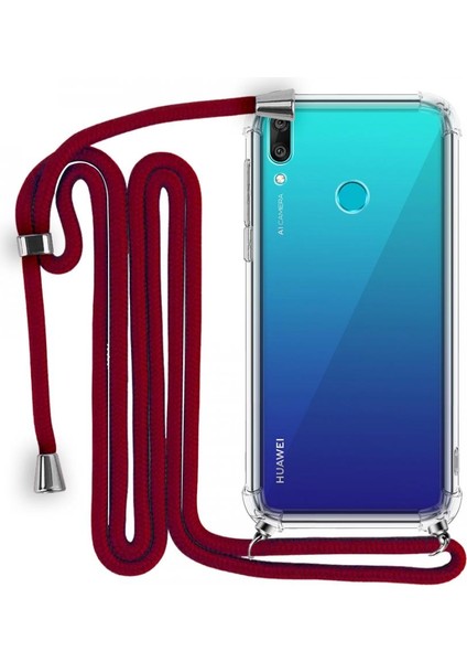 Ip Askılı Tank Şeffaf Kılıf Huawei Y7 Prime 2019
