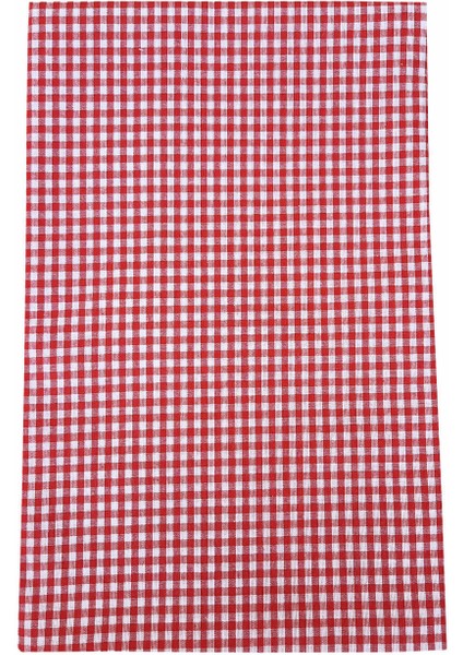 Yer Sofra Bezi Piknik Masa Örtüsü Zefir Kare Desen 170 x 170 cm. Kırmızı