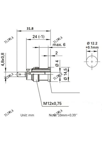 4mm Kırmızı Korumalı Born Jak