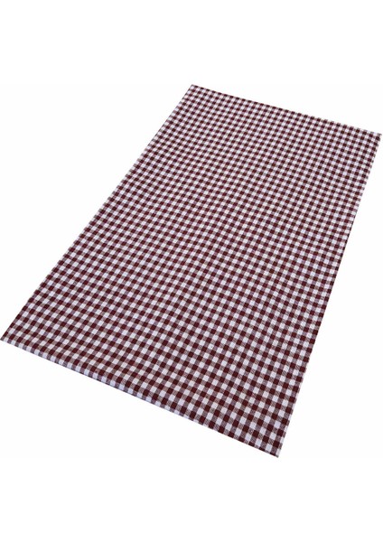 Yer Sofra Bezi Piknik Masa Örtüsü Zefir Kare Desen 170 x 170 cm. Bordo