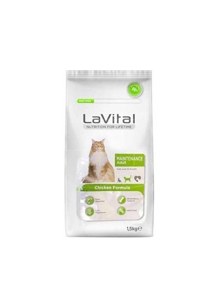 La Vital Maintenance Tavuk Etli Kedi Maması 1,5 kg