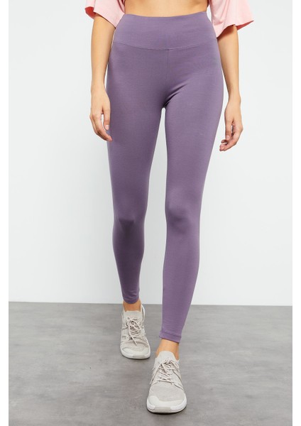 Gül Kurusu Kadın Yüksek Bel Slim Fit Dar Paça TAYT-94011