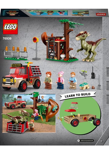 LEGO® Jurassic World Stygimoloch Dinozor Kaçışı 76939 - Dinazor Seven Çocuklar Için Yaratıcı Oyuncak Yapım Seti (129 Parça)