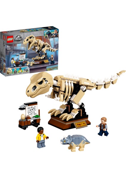 LEGO® Jurassic World T. Rex Dinozor Fosili Sergisi 76940 - Dinazor Seven Çocuklar Için Yaratıcı Oyuncak Yapım Seti (198 Parça)