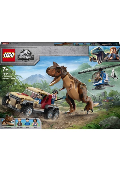 LEGO® Jurassic World Carnotaurus Dinozor Takibi 76941 -  Dinazor Seven Çocuklar Için Yaratıcı Oyuncak Yapım Seti (240 Parça)