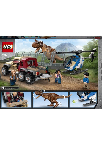 LEGO® Jurassic World Carnotaurus Dinozor Takibi 76941 -  Dinazor Seven Çocuklar Için Yaratıcı Oyuncak Yapım Seti (240 Parça)