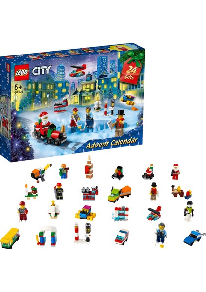 ® City Yeni Yıl Takvimi 60303 - Çocuklar Için City Oyun Matı Içeren Yaratıcı Oyuncak Yapım Seti (349 Parça)