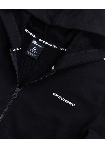 W New Basics Full Zip Hoodie Siyah Kadın Sweatshirt S212186-001 fırsatları