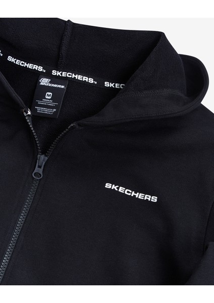 W New Basics Full Zip Hoodie Siyah Kadın Sweatshirt S212186-001 indirimleri