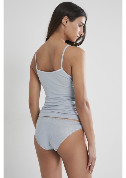 Kadınlar İçin Pierre Cardin Dantelli Penye Atlet Külot Set - Nefes Alabilir Kaşkorse Materyal modelleri