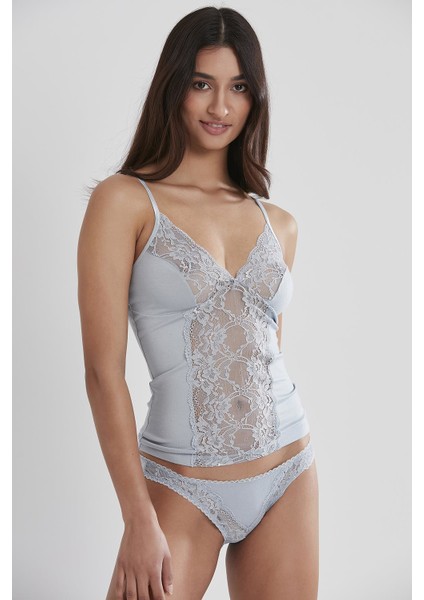 Dantelli Penye Atlet Külot / Kaşkorse Set - 381