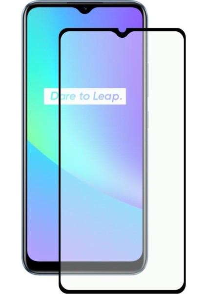 Realme C25 Tam Kaplayan Fiber Nano Ekran Koruyucu Cam