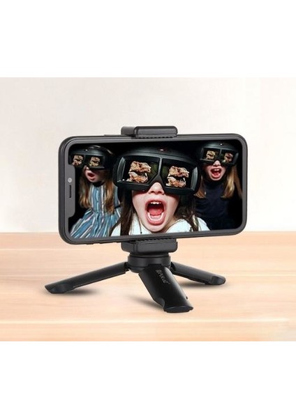 Telefon Tutucu ve Stand Mini Katlanır Tripod + Mobil Klip fiyatları