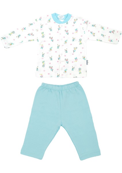 Bebe Bisikletli Bebek Pijama Takımı 2261