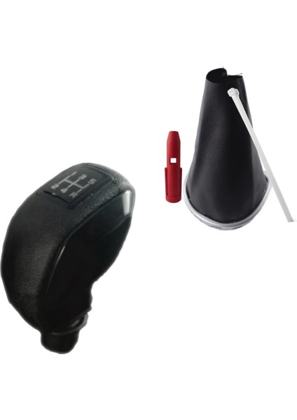 Clio 3 Spor Vites Topuzu Ve Körüğü Takım 5 İleri Gri Çerçeveli Körük + Spor Topuzu 3