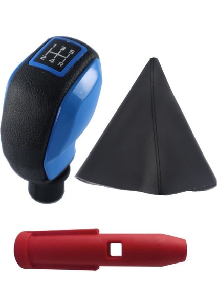 Cıtroen C2 C3 C4 C5 Spor Vites Topuzu Renkli C3 Körük + Mavi Spor Topuz