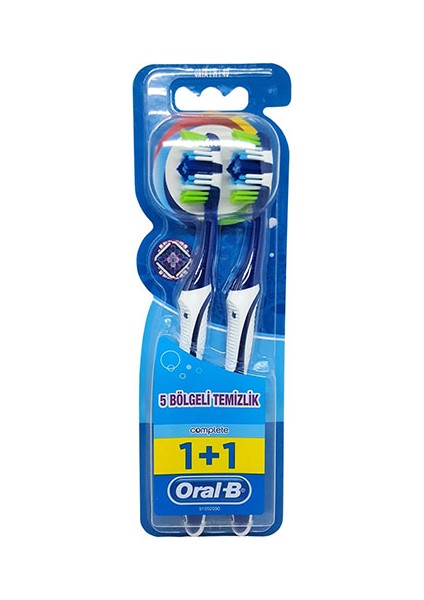 Oral B Diş Fırçası Complete 5 Yönlü Temizlik 1+1 40 Orta 1 Alana 1 Bedava Mediıum
