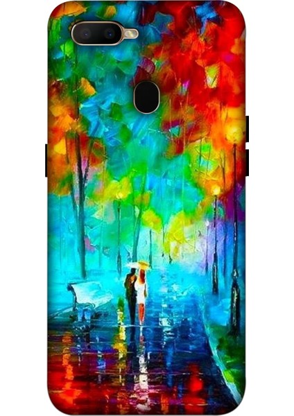 Oppo A5S Kılıf Baskılı Desenli Silikon Kılıf A++-7036