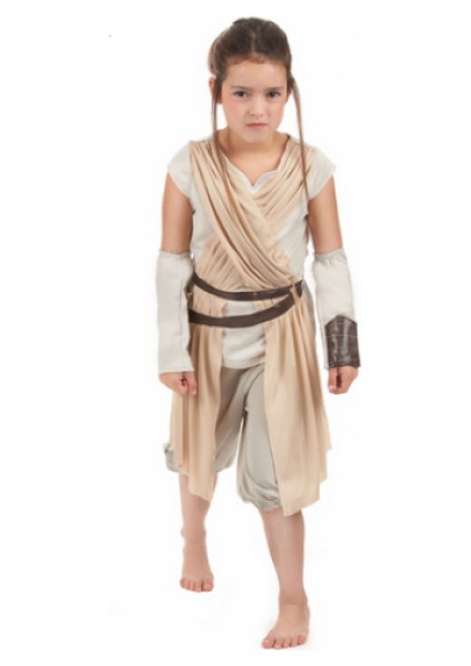 Star Wars Rey Kız Çocuk Kostümü Deluxe