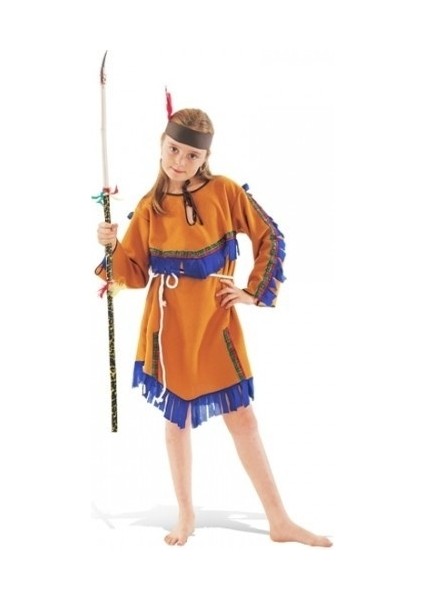 Kız Çocuk Kızılderili Kostümü