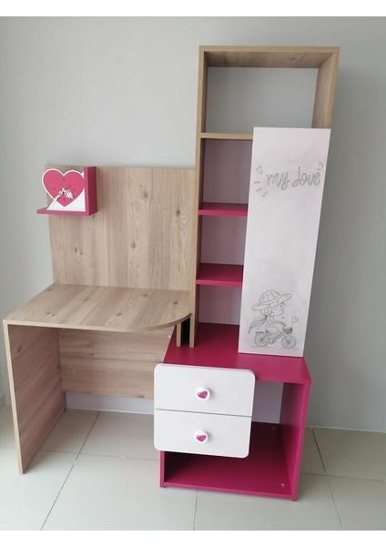 Elit Çalışma Masası Kitaplıklı