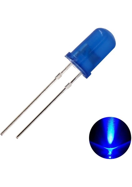LED 5mm Mavi Difused 100 Adet