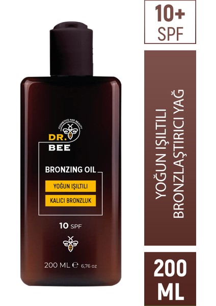 Dr. Bee Yoğun Işıltılı Bronzlaştırıcı Yağ Spf 10+