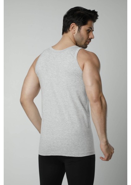 500 6'lı Ribana %100 Pamuk Askılı Erkek Atlet - Gri fiyatları