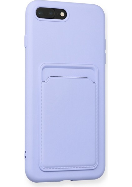 iPhone 7 Plus Kılıf Kartvizitli Silikon Kelvin - Lila fiyatları