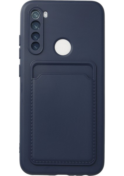 Xiaomi Redmi Note 8 Kılıf Kartvizitli Silikon Kelvin - Lacivert