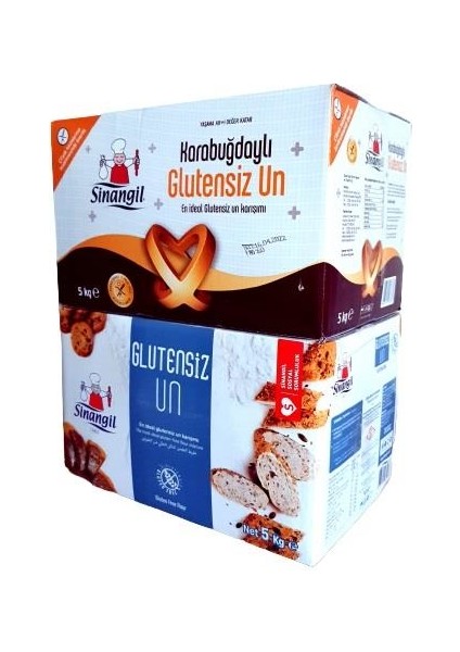 Glütensiz Un Seti 2'li Set Karabuğdaylı ve Glutensiz 5 kg 2 Adet