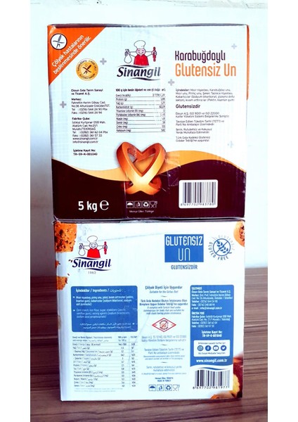 Glütensiz Un Seti 2'li Set Karabuğdaylı ve Glutensiz 5 kg 2 Adet fiyatları
