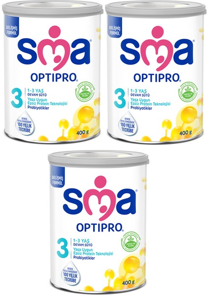 Optipro Probiyotik 3 Devam Sütü 400 gr x 3 Adet