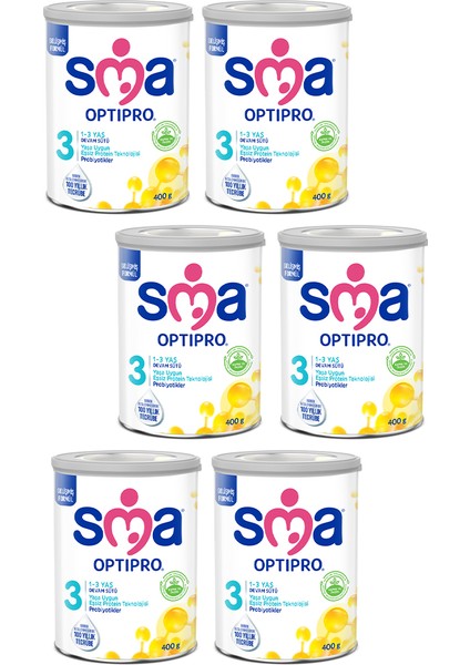 Sma Optipro Probiyotik 3 Devam Sütü 400 gr x 6 Adet