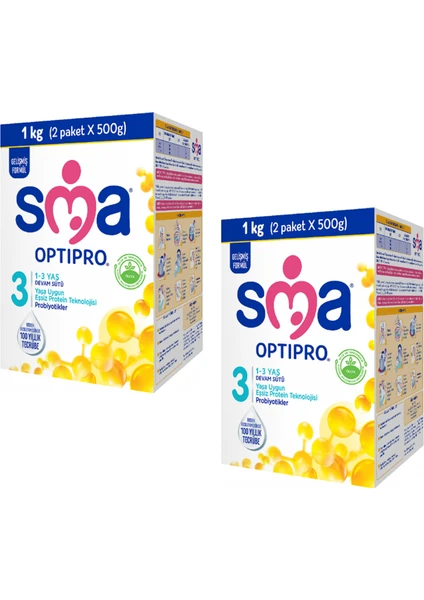 Sma Optipro Probiyotik 3 Devam Sütü 1000 gr x 2 Adet