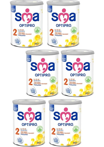 Sma Optipro Probiyotik 2 Devam Sütü 400 gr x 6 Adet