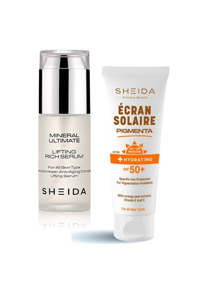 Lifting Antiaging Rich Serum 40 ml | Ecran Solaire Pigmenta Spf 50+ 75 ml Renkli Güneş Koruma