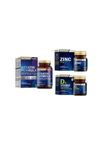 Keratin Formula + Çinko + Vitamin D3