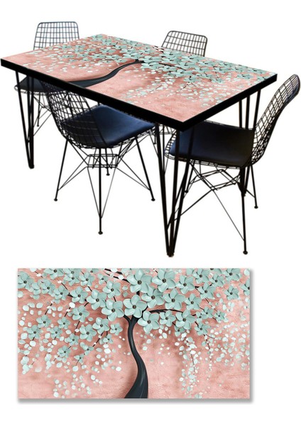 Masa Kaplama Folyosu Mobilya 3D Ağaç