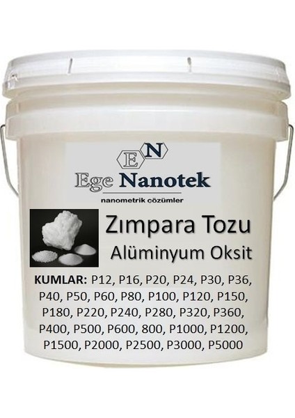 120 Kum Zımpara Tozu Alüminyum Oksit Alümina P120 - 1 kg