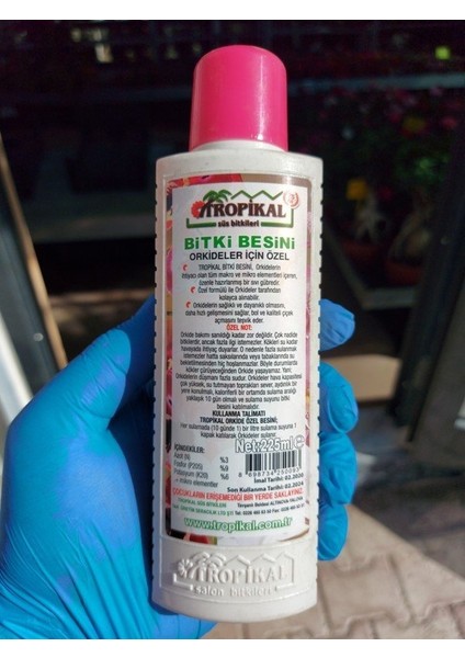Tropikal Orkide Için Özel Bitki Besini – 225ML fiyatları