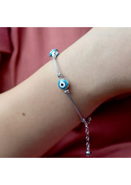 Nazarlı Top Top Altın Bileklik