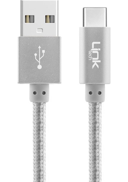 K553 Type-C Örgü Metal Başlı 30CM Şarj ve Data Kablosu