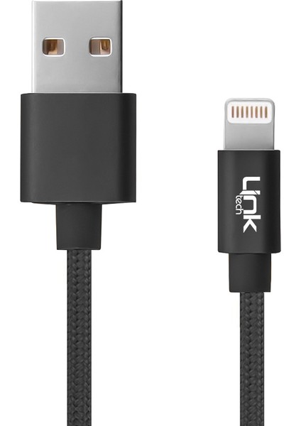 K575 Lightning USB Örgü Metal Başlı 3mt Şarj ve Data Kablosu