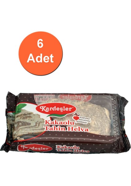 Kardeşler Kakaolu Tahin Helva 250 G x 6 Adet