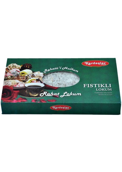 Kardeşler Fıstıklı Hediyelik Lokum 700 G x 3 Adet
